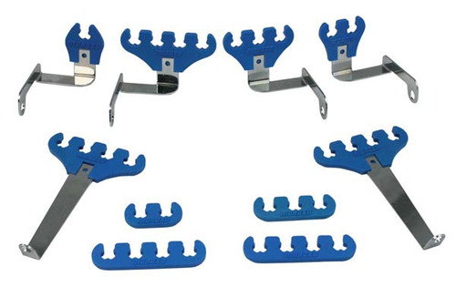 Moroso 72130 Spark Plug Wire Loom Kit - Ford Small Block - Blue - 7-9mm Wires