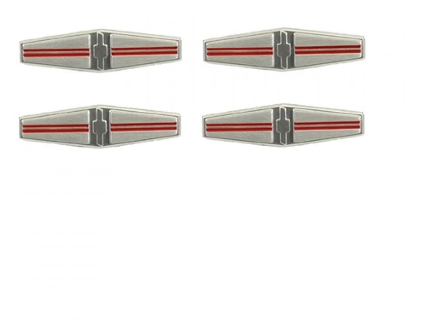 Classic Headquarters Camaro Deluxe Seat Back Emblem Set, 4 Pieces W-920E