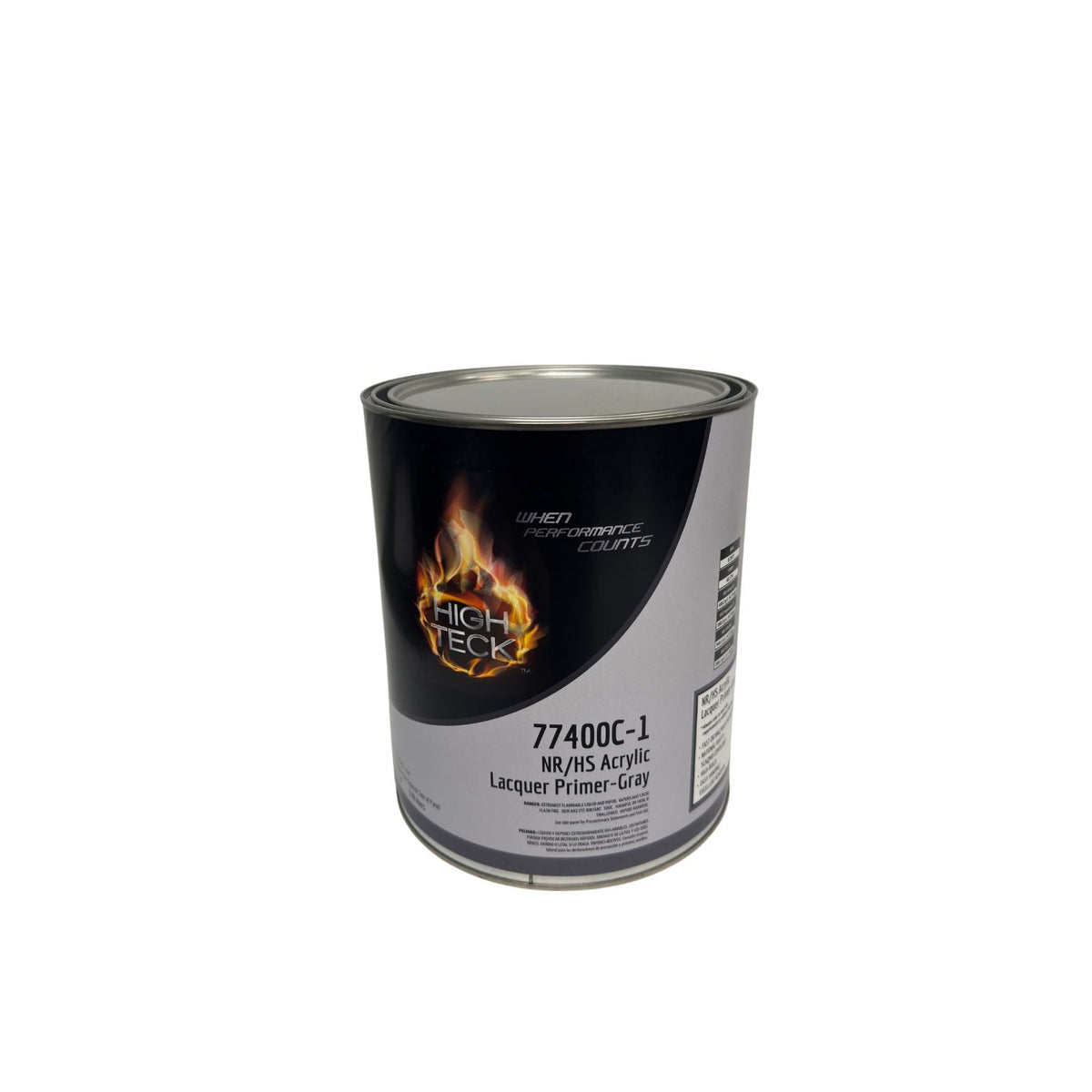 High Teck 77400C-1 High Solids Acrylic Lacquer Primer, Gray, 1 gal, 2.1 lb/gal VOC, 1:1 Mix