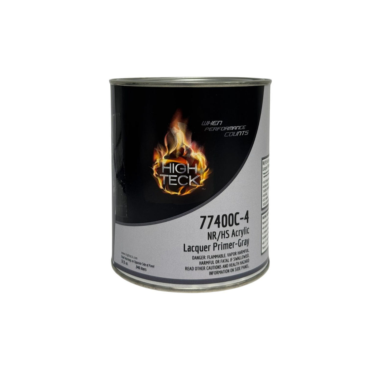 High Teck 77400C-4 High Solids Acrylic Lacquer Primer 1 qt Gray