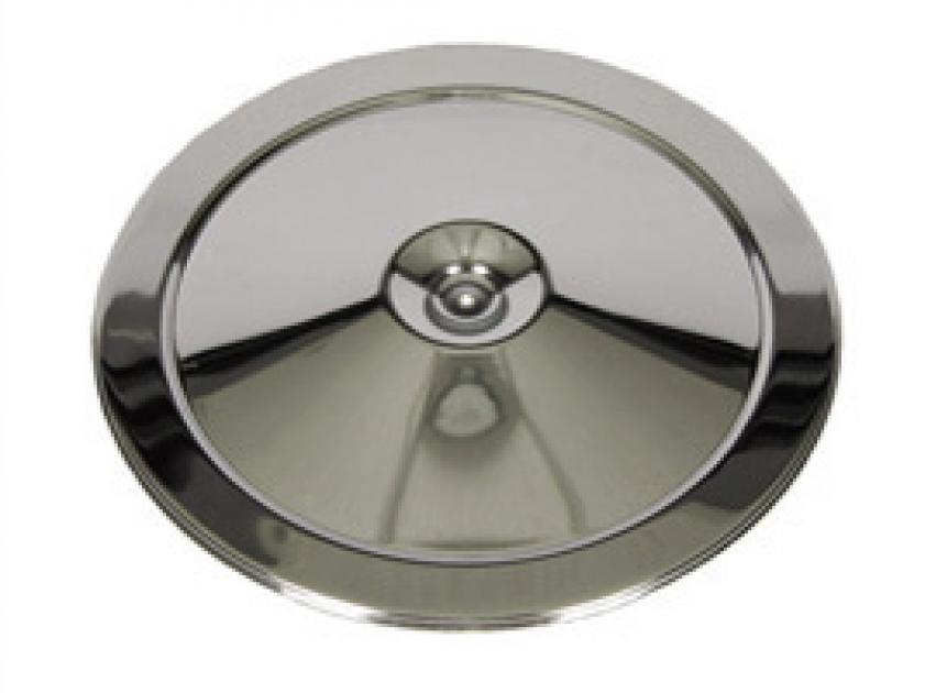 Classic Headquarters Chrome Air Cleaner Lid, Open Element/Cowl W-244