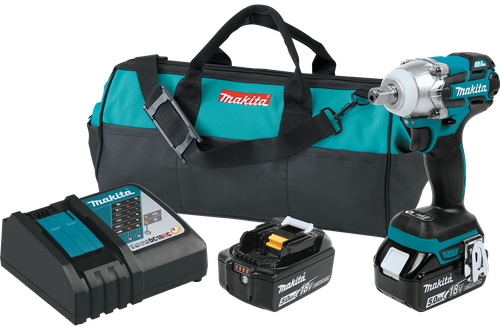 18V LXT™ Lithium-Ion Brushless Cordless 3-Speed1/2" Impact Wrench Kit (5.0Ah), XWT11T