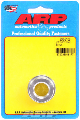 ARP 800-8103 6061 Aluminum Weld-In Bung - 1/2" NPT Female Thread