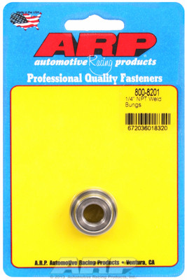 ARP 800-8201 Mild Steel Weld-In Bung - 1/4" NPT Female Thread