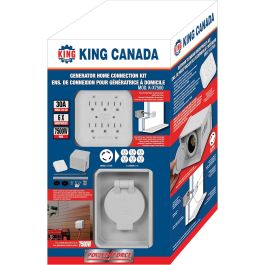 King Canada Generator Home Connection Kit, 30 Amp, NEMA L14-30P, for Portable Generator up to 7500W