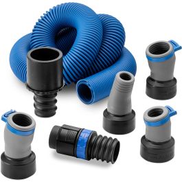 Rockler Dust Right FlexiPort Power Tool Hose Kit with Click-Connect, 3' to 12' Expandable Hose