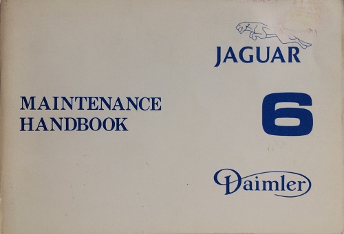 Jaguar-Daimler 6Maintenance Handbook