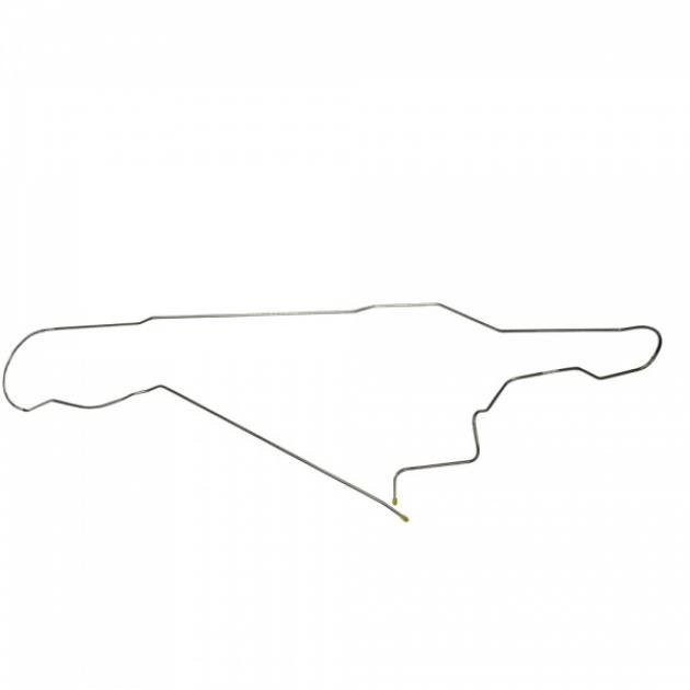 El Camino Fuel Return Line, One Piece 1/4 Inch, Stainless Steel, 1973-1977