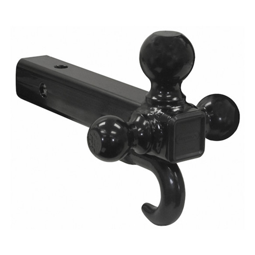 Buyers Products Tri-Ball Hitch Tubular Shank With Black Balls And Recovery Hook - 1802208