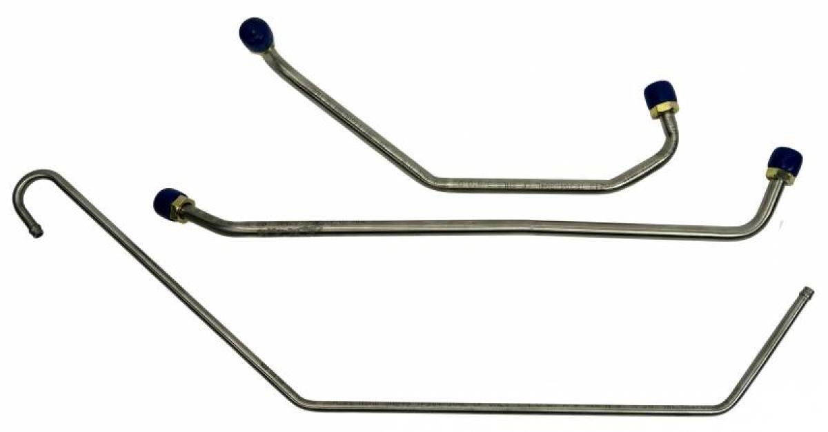 Shafers Classic Reproductions 1969 Chevrolet Camaro Gas Lines (Pump To Carb) Stainless Steel GLK208S