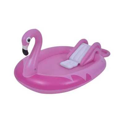 83″ Inflatable Pink Flamingo Kiddie Pool with Sprayer for Kids Ages 2-6