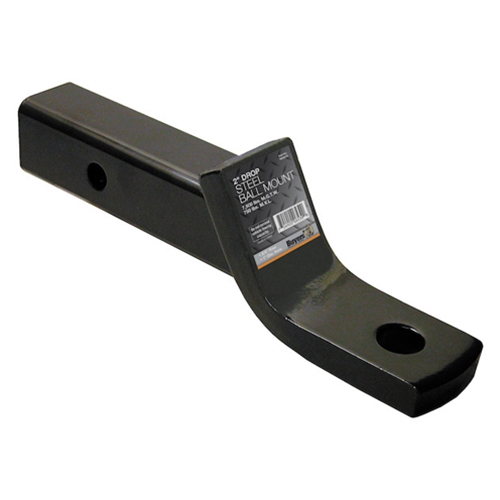Buyers Products 2 Inch Ball Mount With 2 Inch Drop x 8 Inch Long Tube Black - 1803005