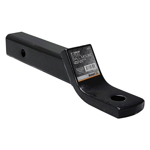Buyers Products 2 Inch Ball Mount With 2 Inch Drop x 10 Inch Long Tube Black - 1803007