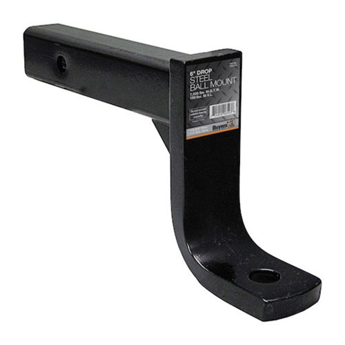 Buyers Products 2 Inch Ball Mount With 6 Inch Drop x 10 Inch Long Tube Black - 1803015