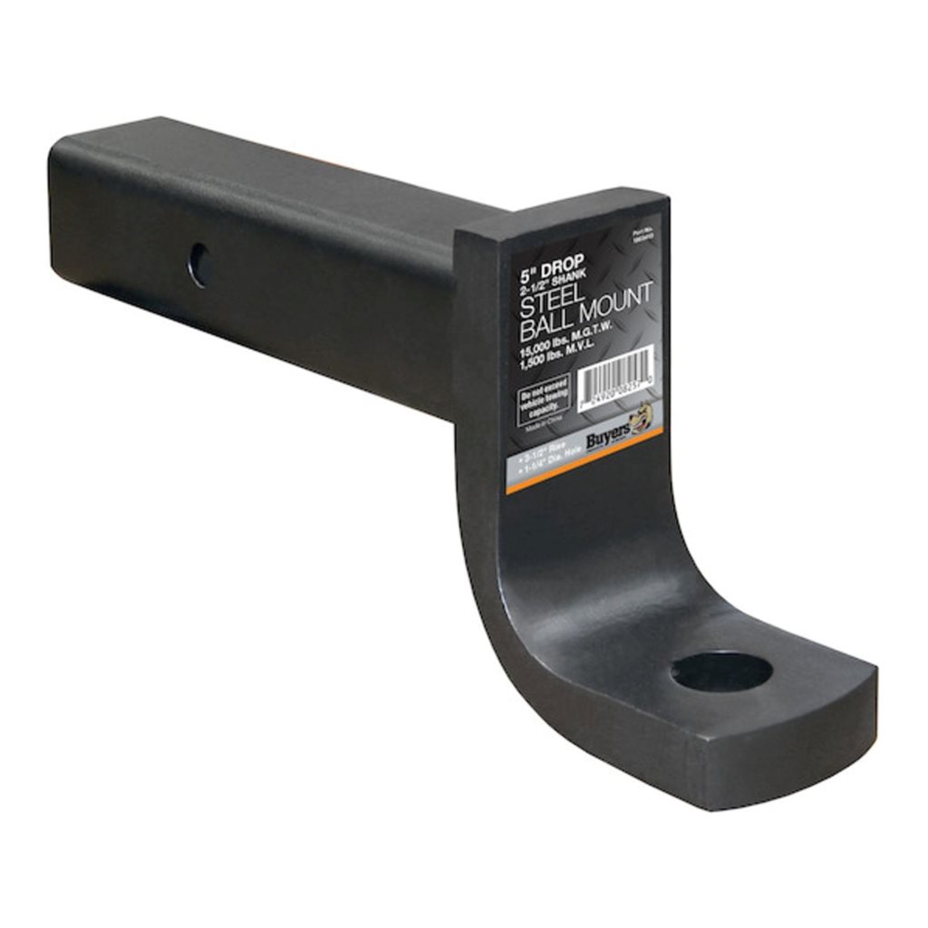 Buyers Products 2-1/2 Inch Ball Mount With 5 Inch Drop - 1803410