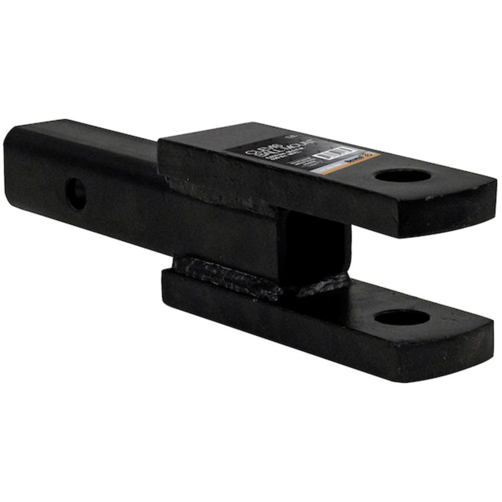 Buyers Products 2 Inch Square Tubular Shank Clevis Ball Mount Black 9-1/4 Inch Long - 1803060