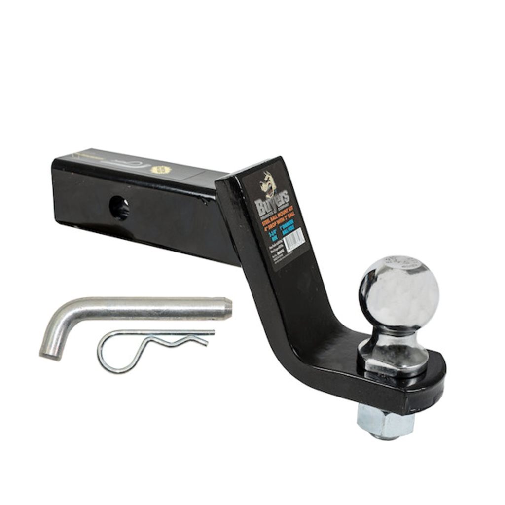 Buyers Products 2 Inch Black Ball Mount Kit With 2 Inch Shank And 4 Inch Drop-Cotter Pin Hitch - 1803313