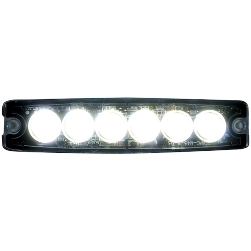 Buyers Products Ultra Thin 5 Inch Clear LED Strobe Light - 8892201
