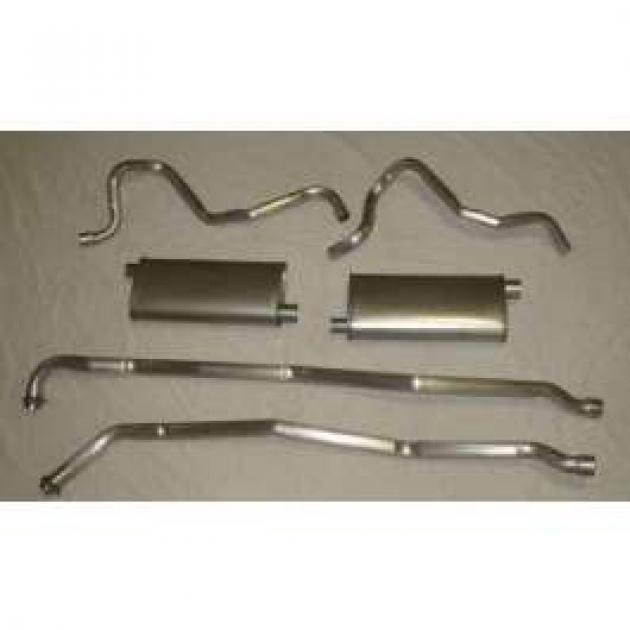 El Camino Exhaust, Aluminized, Dual, Without Resonators, 327 & 350 Engine, 1968-1969