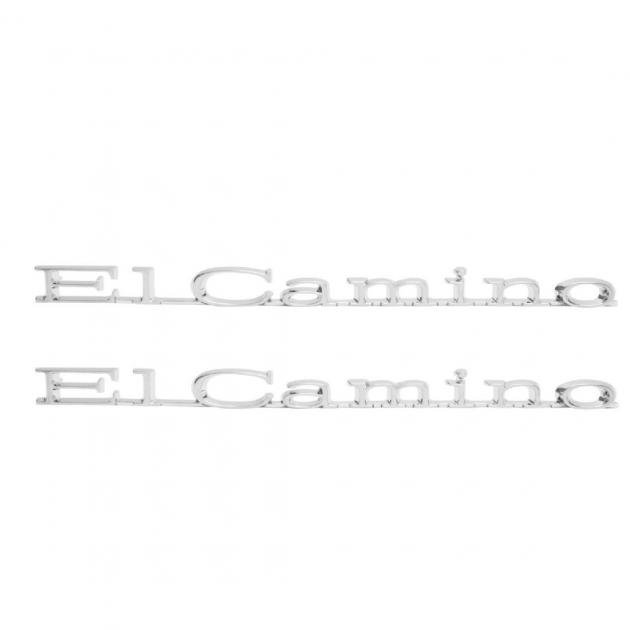 Trim Parts 71-75 El Camino Front Fender Emblem, El Camino, Pair 4876