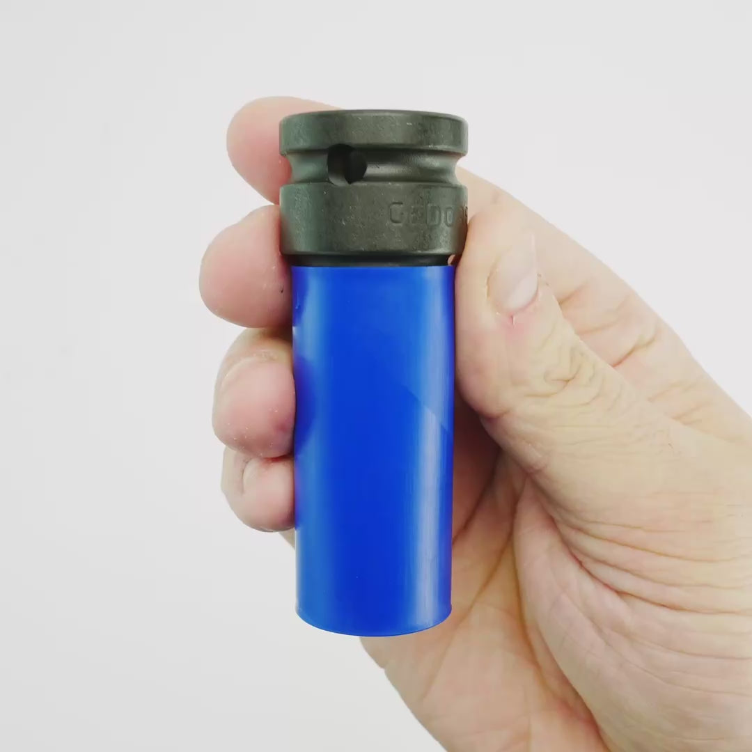 Gedore K 19 LS 17 Impact socket 1/2" with protective sleeve, 17 mm