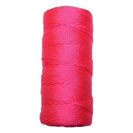 Ben-Mor Mason Braided Twine, 500' L, Nylon, Pink