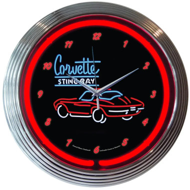 Neonetics 8CORV2 Corvette C2 Neon Clock