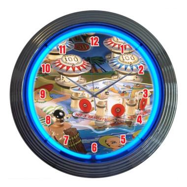 Neonetics 8PINBX Pinball Neon Clock