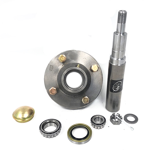 4 Bolt, 5" bolt circle, 3 5/8" Pilot Implement Hub with Spindle and Parts - AG-H6334500-1ZHAWS