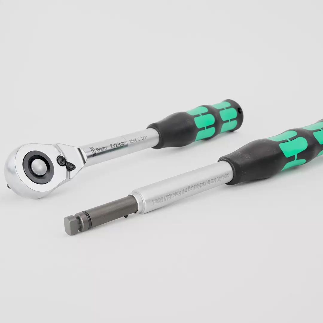 Wera 004095 Zyklop Hybrid Set - 1/2" Drive Ratchet with Extension