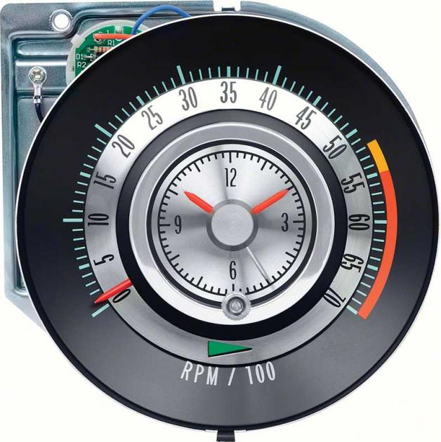 1968 Camaro, Tic-Toc-Tachometer, 5500 Red Line, GM Licensed