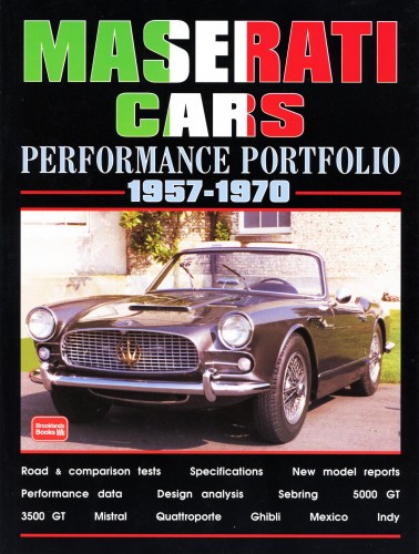 Maserati Cars Performance Portfolio 1957-1970