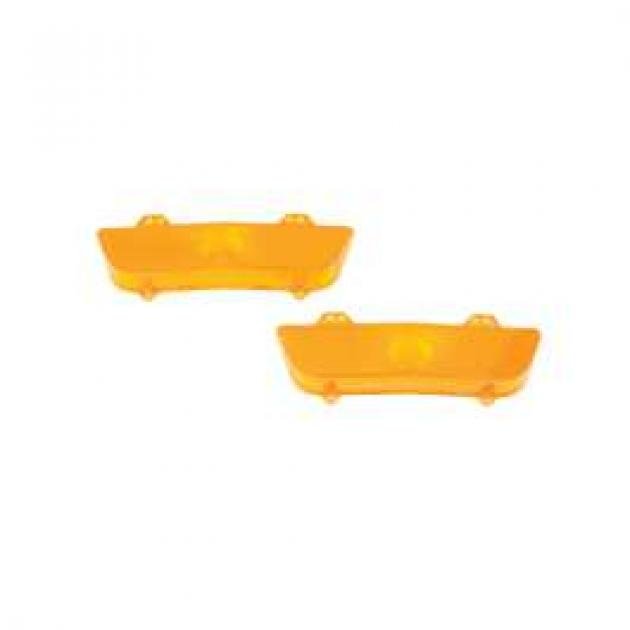 El Camino Turn Signal & Parking Light Lenses, Front, Amber, 1960