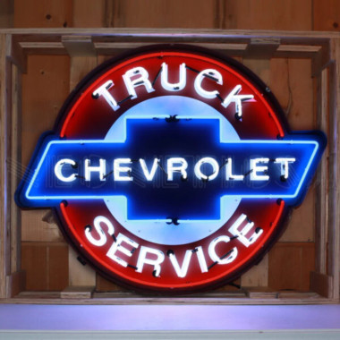 Neonetics 9TRUCK Chevy Truck Service Neon Sign In Shaped Steel Can