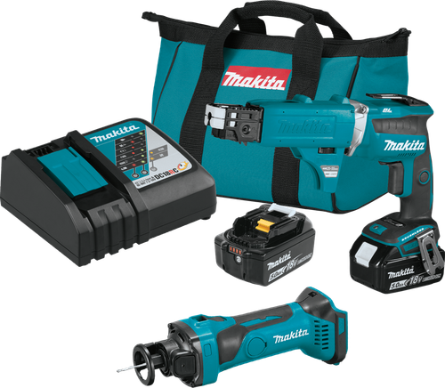 18V LXT™ Lithium-Ion Cordless 2-Pc. Combo Kit with Collated Autofeed Screwdriver Magazine (5.0Ah), XT255TX2