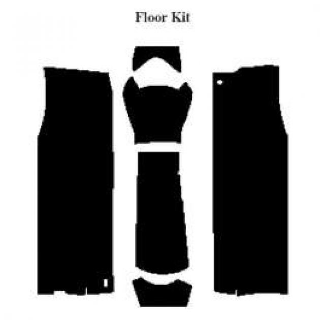 El Camino Acoustic Insulation Kits Floor Kit, 1964-1967
