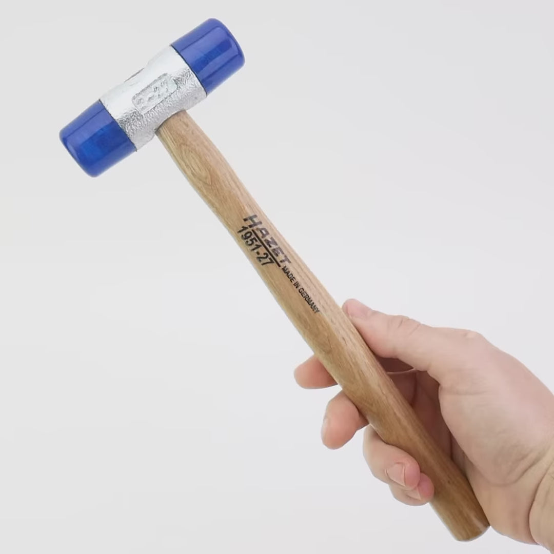 Hazet 1951-27 Plastic Hammer, Low Rebound, 27mm