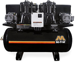 Mi-T-M ACD-46375-120H Electric Air Compressors, 120-Gallon Two Stage Electric Ho