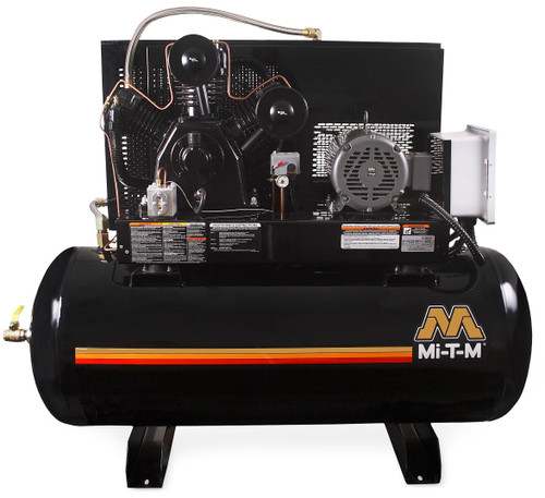 Mi-T-M ADS-23110-120H Electric Air Compressors ,120-Gallon Two Stage Electric Si