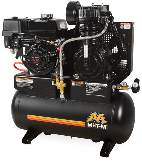 Mi-T-M AM2-SH09-20M Gasoline Air Compressors ,20-Gallon Two Stage Gasoline