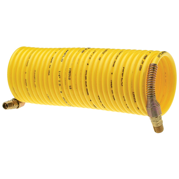 Standard Recoil Hose, 1/4" x 25', Yellow, Display Pack