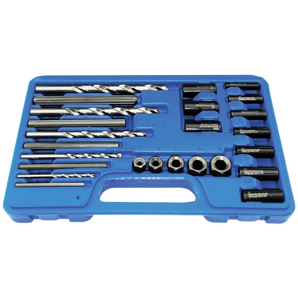 Astro Pneumatic 25-Pc Screw Extractor/Drill & Guide Set