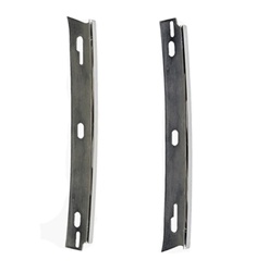 1970 - 1981 Camaro Quarter Panel Vertical Trim Moldings, Roof Edge Corner Chromes, Pair
