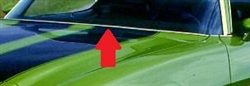 1970 - 1981 Camaro Back Rear Hood Edge Chrome Trim Molding