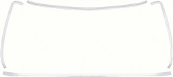 1975 - 1981 Camaro Rear Window Chrome Trim Aluminum Moldings Set, 4 Piece Kit
