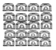 1975 - 1981 Camaro Back Rear Window Molding Clips, Metal Version, 20 Pieces