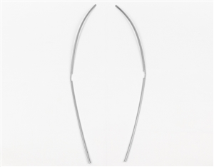 1970 - 1981 Camaro Door Edge Guard Chrome Trim Moldings, Pair
