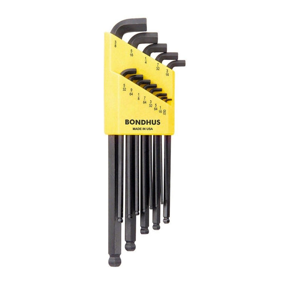 13-Piece Balldriver Stubby L-Wrench Set, .050-3.8"