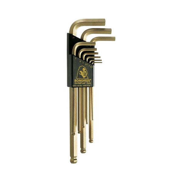 9-Piece 1.5mm to 10mm Hex Ball End Wrench Set