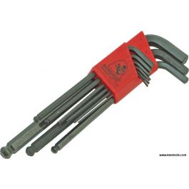 Bondhus 9pc Ball End Hex Key Set - Metric - Long